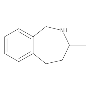 3-methyl-2,3,4,5-tetrahydro-1H-benzo[c]azepine结构式