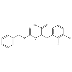 2-{[(Benzyloxy)carbonyl]amino}-3-(3-chloro-2-fluorophenyl)propanoic acid Structure