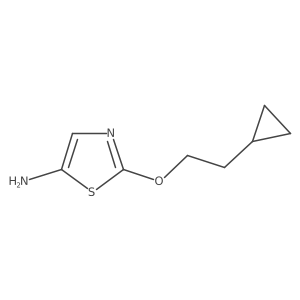 2-(2-Cyclopropylethoxy)-1,3-thiazol-5-amine结构式