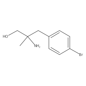2-Amino-3-(4-bromophenyl)-2-methylpropan-1-ol结构式