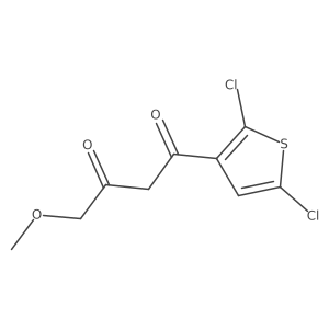 1-(2,5-Dichlorothiophen-3-yl)-4-methoxybutane-1,3-dione Structure
