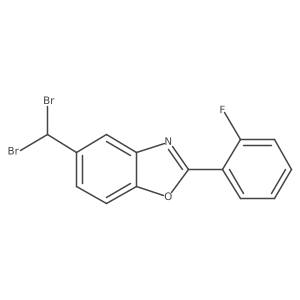 5-(Dibromomethyl)-2-(2-fluorophenyl)benzo[d]oxazole Structure