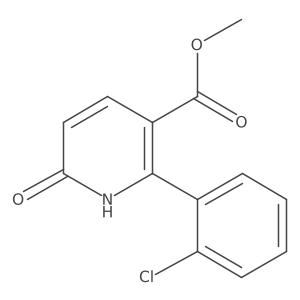 Methyl 2-(2-chlorophenyl)-6-oxo-1,6-dihydropyridine-3-carboxylate结构式