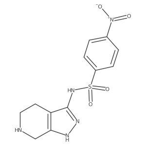 4-nitro-N-{2H,4H,5H,6H,7H-pyrazolo[3,4-c]pyridin-3-yl}benzene-1-sulfonamide Structure