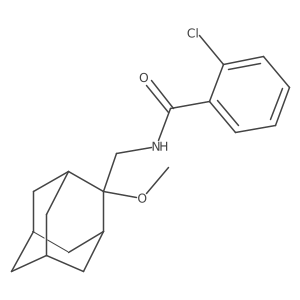 2-chloro-N-[(2-methoxyadamantan-2-yl)methyl]benzamide结构式