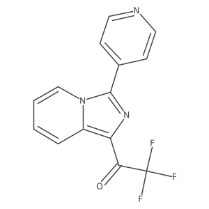 2,2,2-Trifluoro-1-[3-(pyridin-4-yl)imidazo[1,5-a]pyridin-1-yl]ethan-1-one Structure