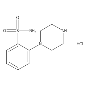 2-(Piperazin-1-yl)benzene-1-sulfonamide hydrochloride结构式