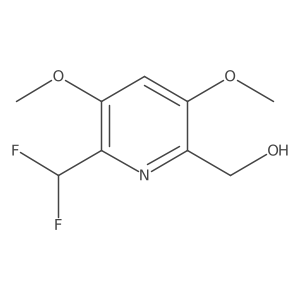 2-(Difluoromethyl)-3,5-dimethoxypyridine-6-methanol结构式