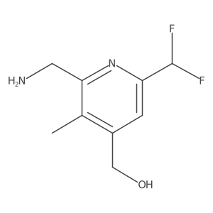 2-(Aminomethyl)-6-(difluoromethyl)-3-methylpyridine-4-methanol结构式
