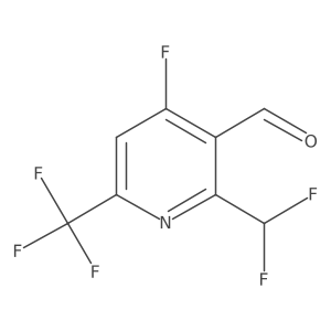 2-(Difluoromethyl)-4-fluoro-6-(trifluoromethyl)pyridine-3-carboxaldehyde Structure