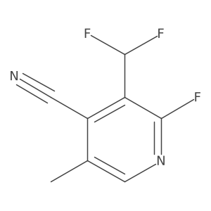 3-(Difluoromethyl)-2-fluoro-5-methylisonicotinonitrile结构式