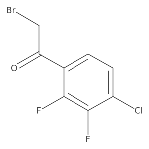 2-Bromo-1-(4-chloro-2,3-difluorophenyl)ethan-1-one结构式
