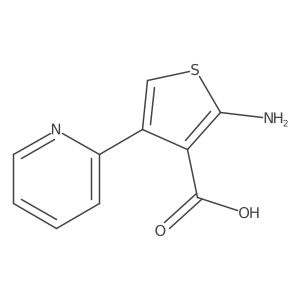 2-Amino-4-(pyridin-2-yl)thiophene-3-carboxylic acid Structure