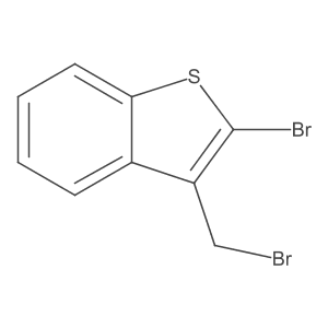 2-Bromo-3-(bromomethyl)-1-benzothiophene Structure