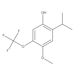 2-Isopropyl-4-methoxy-5-(trifluoromethoxy)phenol Structure