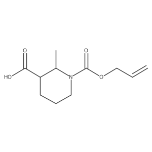 2-Methyl-1-[(prop-2-en-1-yloxy)carbonyl]piperidine-3-carboxylic acid Structure