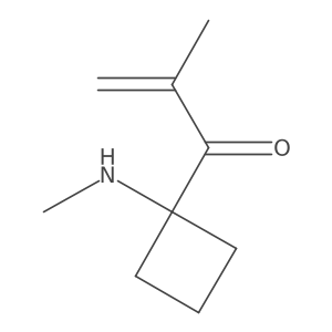 2-Methyl-1-[1-(methylamino)cyclobutyl]prop-2-en-1-one Structure