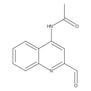 N-(2-formyl-4-quinolinyl)acetamide结构式