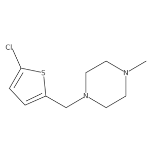 1-((5-Chlorothiophen-2-yl)methyl)-4-methylpiperazine结构式