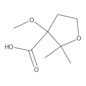 3-Methoxy-2,2-dimethyloxolane-3-carboxylic acid结构式