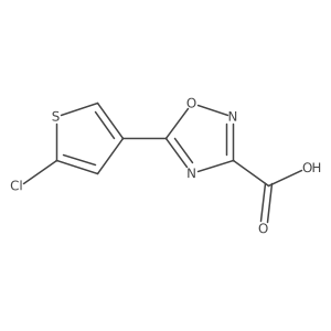 5-(5-Chlorothiophen-3-yl)-1,2,4-oxadiazole-3-carboxylic acid结构式