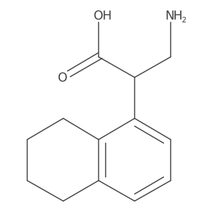 3-Amino-2-(5,6,7,8-tetrahydronaphthalen-1-yl)propanoic acid Structure