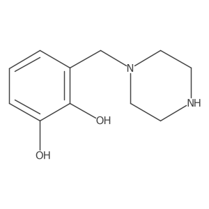 2-Nitro-6-(piperazin-1-ylmethyl)phenol Structure