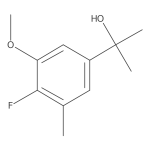 2-(4-Fluoro-3-methoxy-5-methylphenyl)propan-2-ol结构式