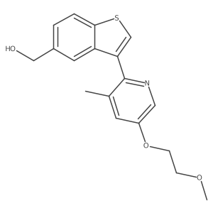 3-[5-(2-Methoxyethoxy)-3-methyl-2-pyridinyl]benzo[b]thiophene-5-methanol Structure
