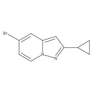 5-Bromo-2-cyclopropylpyrazolo[1,5-A]pyridine结构式