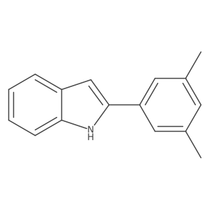 2-(3,5-dimethylphenyl)-1H-indole结构式