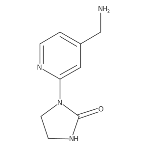 1-(4-(Aminomethyl)pyridin-2-yl)imidazolidin-2-one Structure