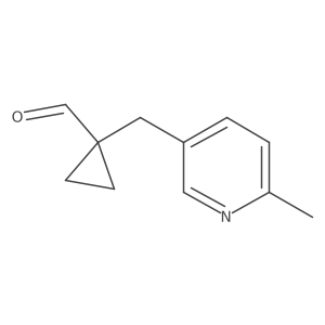 1-[(6-Methylpyridin-3-yl)methyl]cyclopropane-1-carbaldehyde Structure