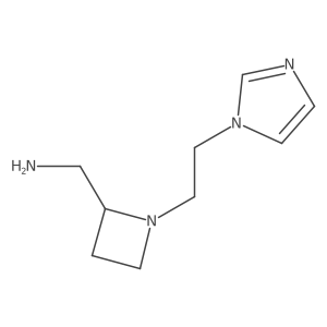 {1-[2-(1H-imidazol-1-yl)ethyl]azetidin-2-yl}methanamine结构式
