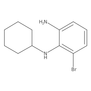 6-bromo-N1-cyclohexylbenzene-1,2-diamine Structure