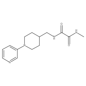 N1-methyl-N2-((1-(pyridin-3-yl)piperidin-4-yl)methyl)oxalamide结构式