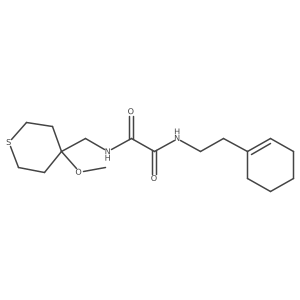 N1-(2-(cyclohex-1-en-1-yl)ethyl)-N2-((4-methoxytetrahydro-2H-thiopyran-4-yl)methyl)oxalamide Structure