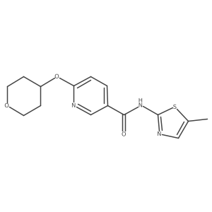 N-(5-methylthiazol-2-yl)-6-((tetrahydro-2H-pyran-4-yl)oxy)nicotinamide Structure