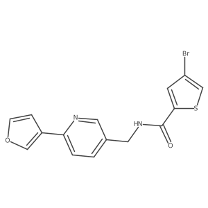 4-bromo-N-((6-(furan-3-yl)pyridin-3-yl)methyl)thiophene-2-carboxamide Structure
