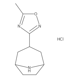 3-(5-Methyl-1,2,4-oxadiazol-3-yl)-8-azabicyclo[3.2.1]octane hydrochloride Structure