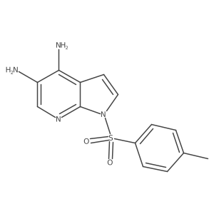 1-Tosyl-1H-pyrrolo[2,3-b]pyridine-4,5-diamine结构式