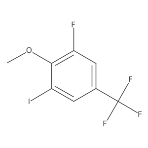 1-Fluoro-3-iodo-2-methoxy-5-(trifluoromethyl)benzene Structure