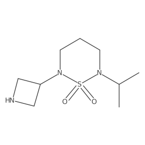 2-(Azetidin-3-yl)-6-isopropyl-1,2,6-thiadiazinane 1,1-dioxide结构式