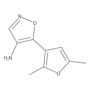 5-(2,5-Dimethylfuran-3-yl)-1,2-oxazol-4-amine Structure