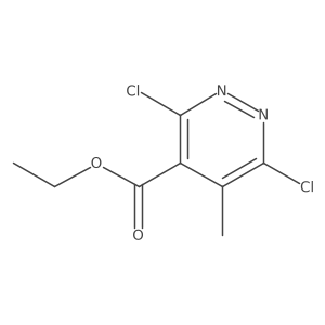 Ethyl 3,6-dichloro-5-methylpyridazine-4-carboxylate结构式