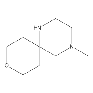 4-Methyl-9-oxa-1,4-diazaspiro[5.5]undecane结构式
