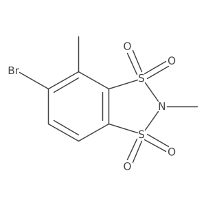5-bromo-2,4-dimethyl-2H-1lambda6,3lambda6,2-benzodithiazole-1,1,3,3-tetrone Structure