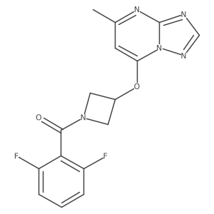 1-(2,6-Difluorobenzoyl)-3-({5-methyl-[1,2,4]triazolo[1,5-a]pyrimidin-7-yl}oxy)azetidine结构式