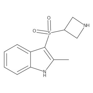 3-(azetidin-3-ylsulfonyl)-2-methyl-1H-indole结构式