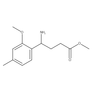 Methyl 4-amino-4-(2-methoxy-4-methylphenyl)butanoate Structure